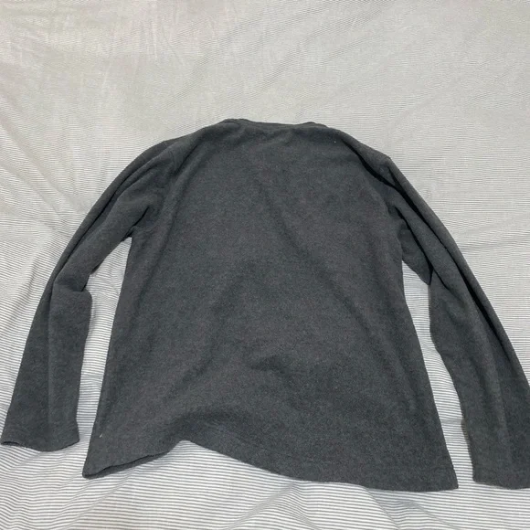 Bass Gray Fleece Pullover size M - Picture 3 of 4